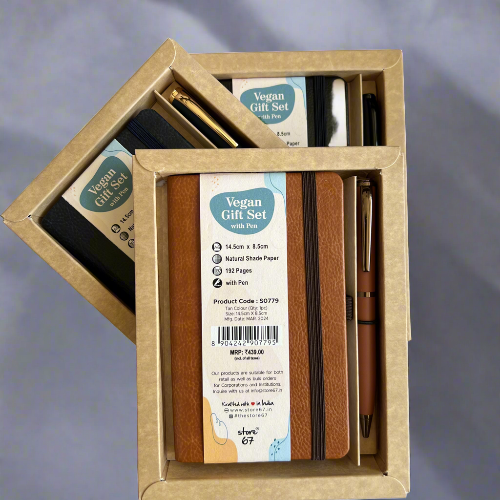 Vegan gift set - Tan - A6 size