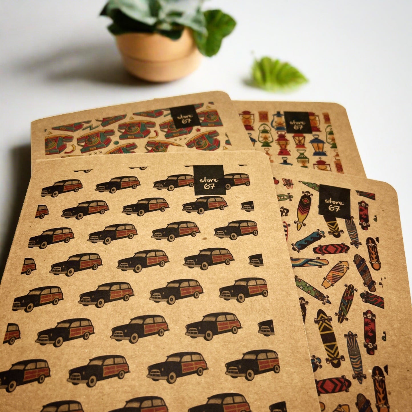 Kraft King Size 180 pages Unruled Notebook