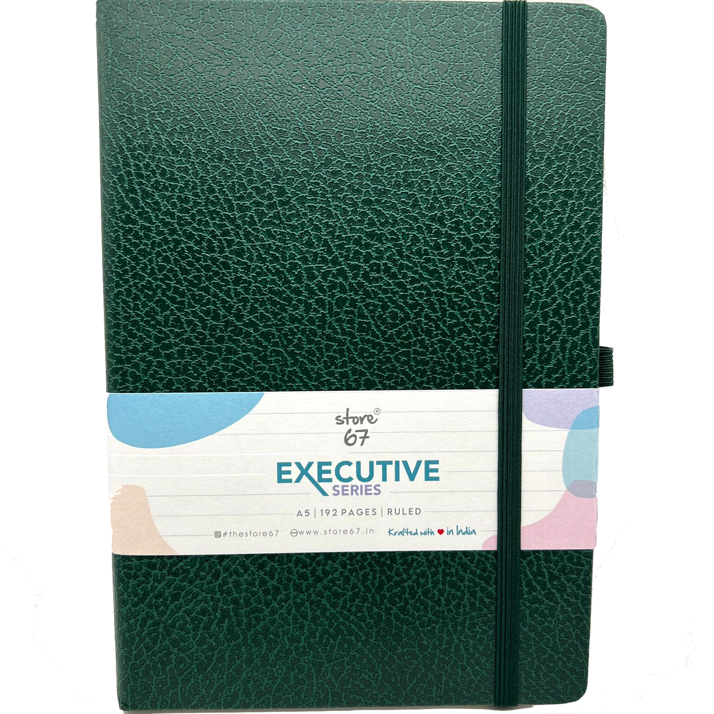Executive series - Green single ruled