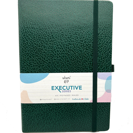 Executive series - Green single ruled
