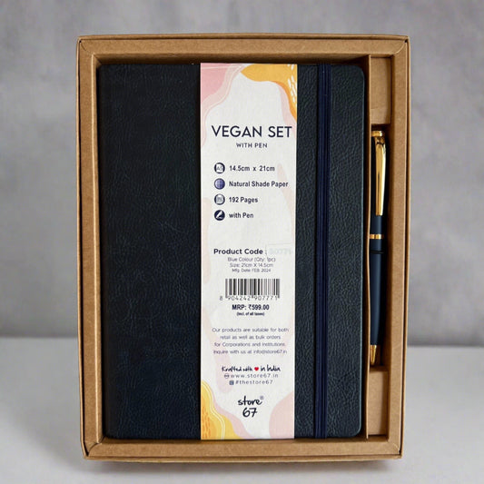 Vegan gift set - Blue - A5 size