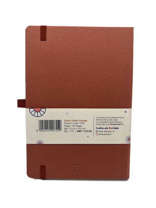 Zen Collection - Rustic Orange Notebook