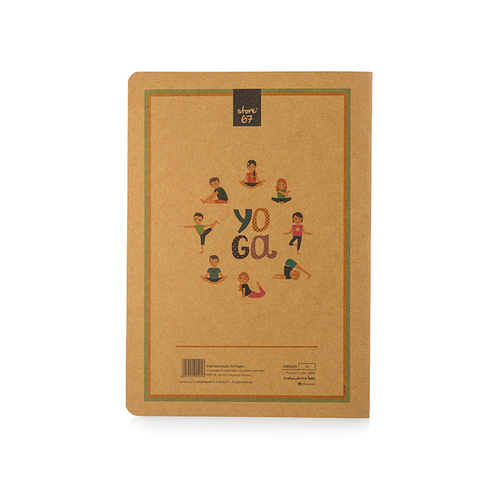 Kraft 96 pages A4 Unruled Notebook