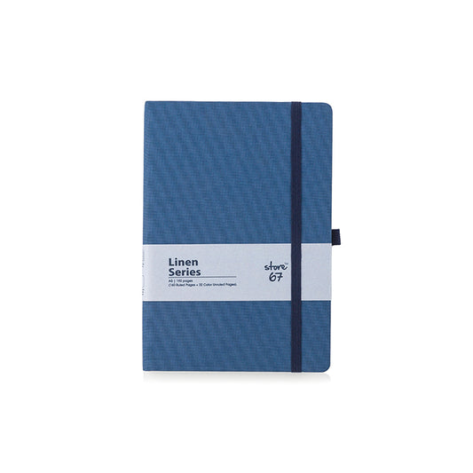 Linen - Blue notebook