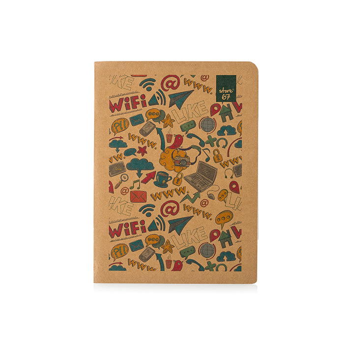 Kraft King Size 180 pages Unruled Notebook