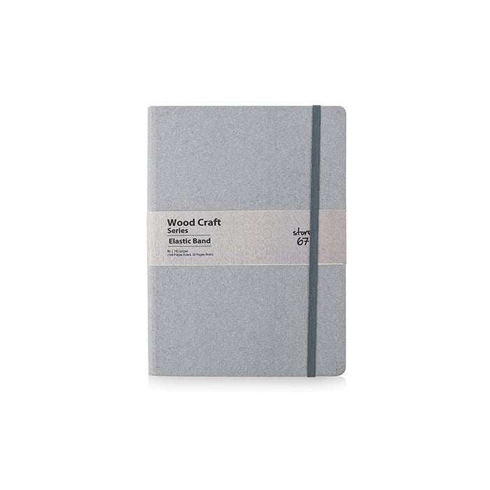 Wood Craft Ash with Elastic Notebook