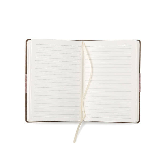 Paper Fibre Series Single Ruled Noted Book Brown Cover
