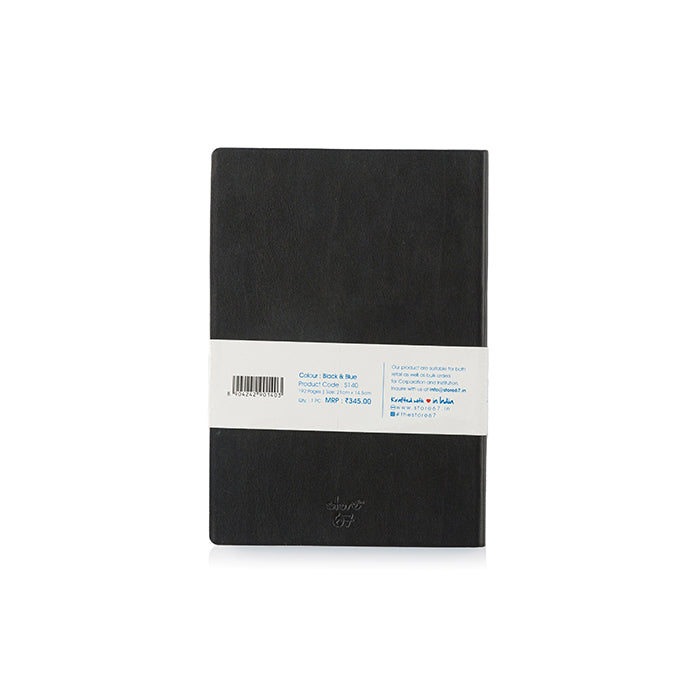 Color Classic - Black with Blue colour edge Notebook