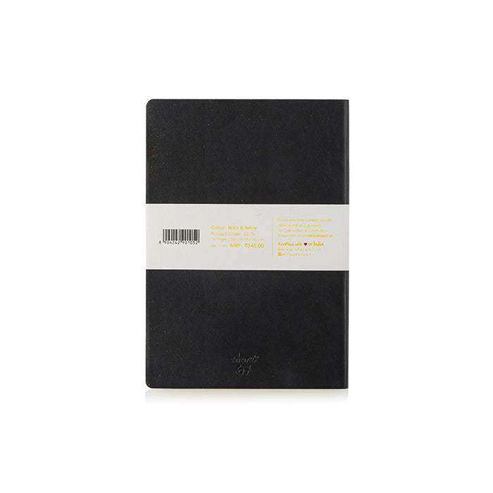 Color Classic - Black with Yellow colour edge Notebook
