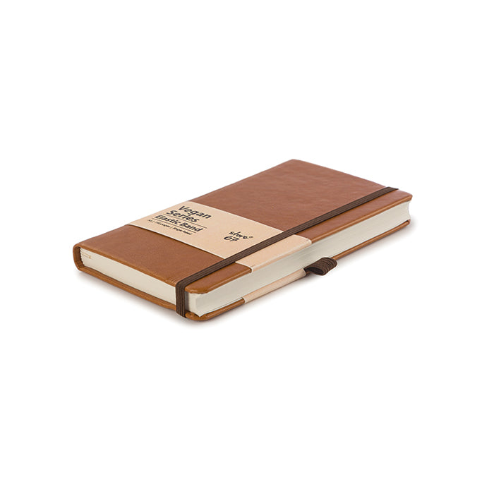Vegan - Tan Notebook with Elastic