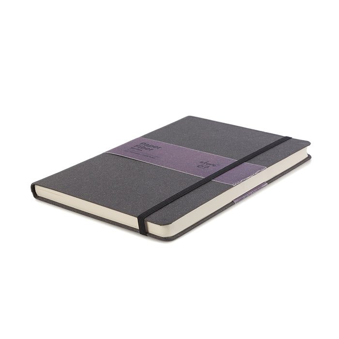 Paper Fibre Series Note Book Black Elastic Strip