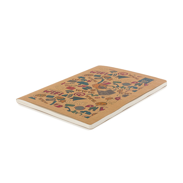 Kraft King Size 180 pages Unruled Notebook