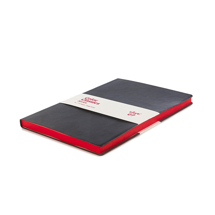 Color Classic - Black with Red colour edge Notebook