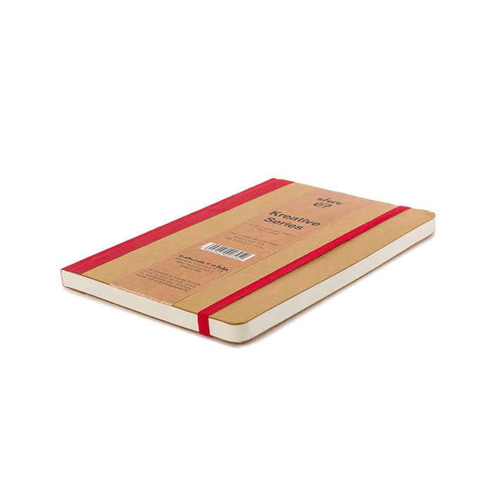 Eco Creative - Kraft with Red Linen Spine notebook
