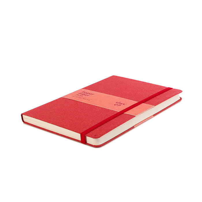 Paper Fibre Notebook - Red colour with Elastic Strap