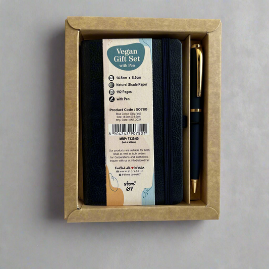 Vegan gift set - Blue - A6 size