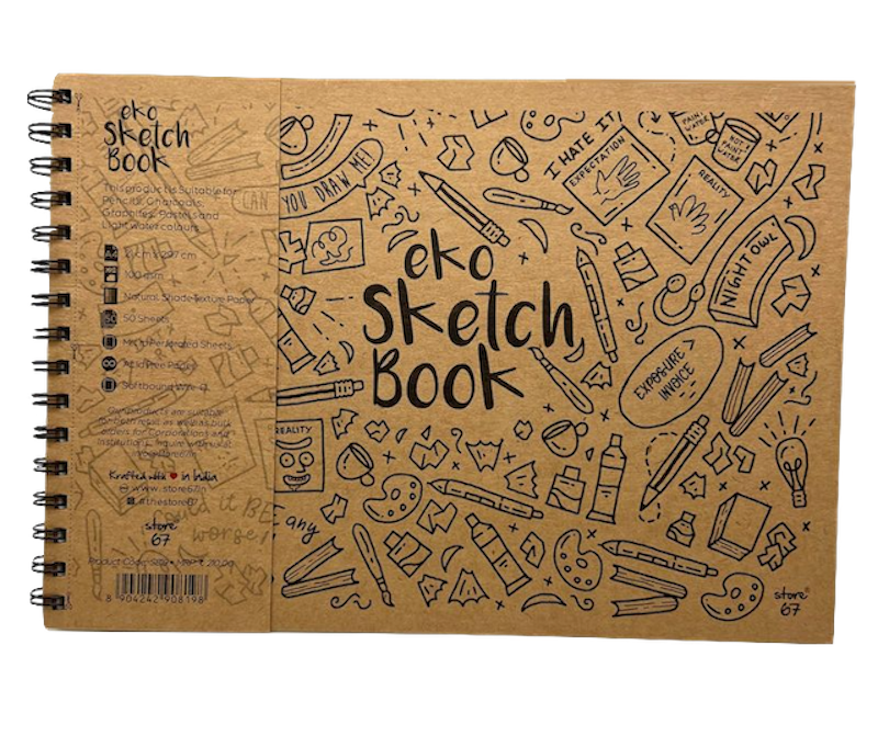 Eco Kraft Sketch Book - A4 size
