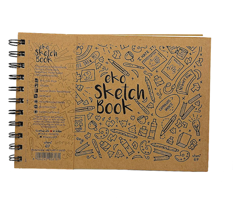 Eco Kraft Sketch Book - A5 size
