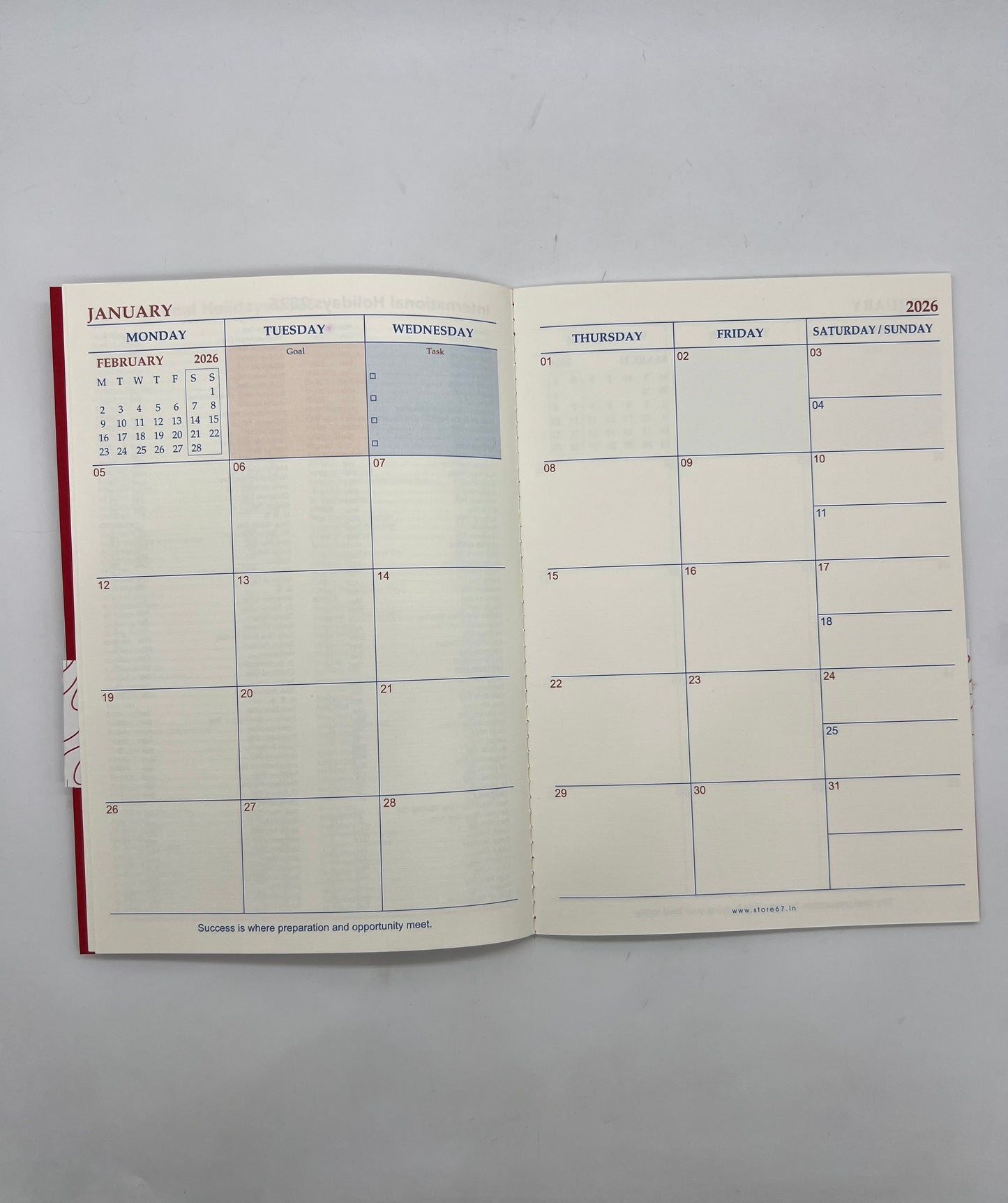 Plan 2026 - A5 size limited edition