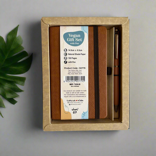 Vegan gift set - Tan - A6 size