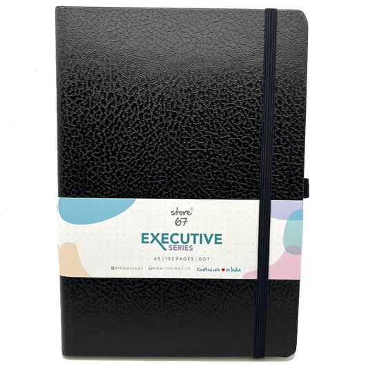 Executive series - Black Dot grid ruled