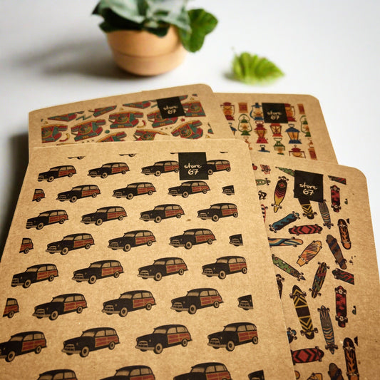 Kraft King Size 180 pages Unruled Notebook