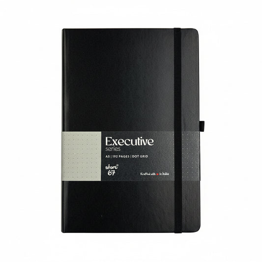 Executive series - Black Dot grid ruled
