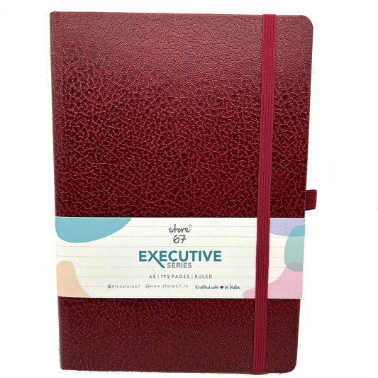 Executive series - Red single ruled
