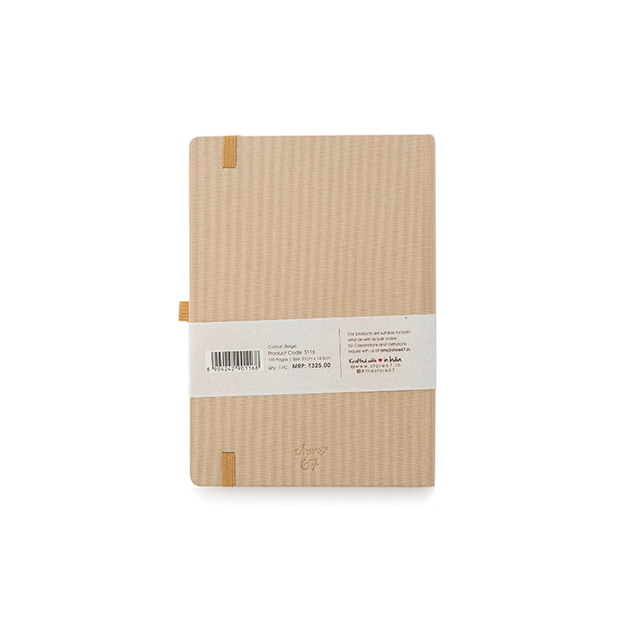Linen Series - Beige Notebook