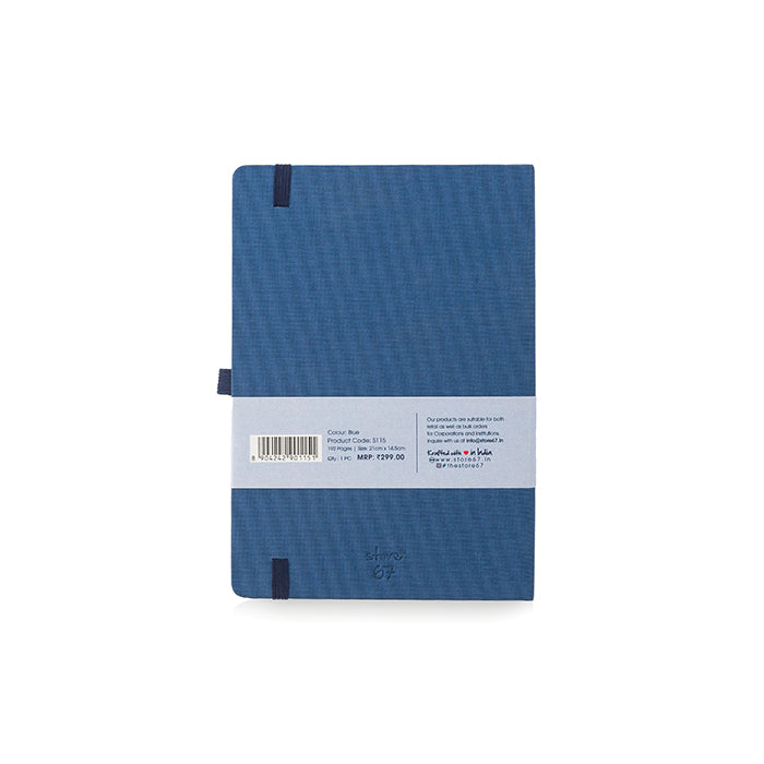 Blue Matt Notebook Linen - Blue notebook – TheStore67