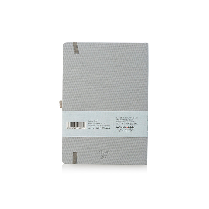 Linen - Grey Note Book