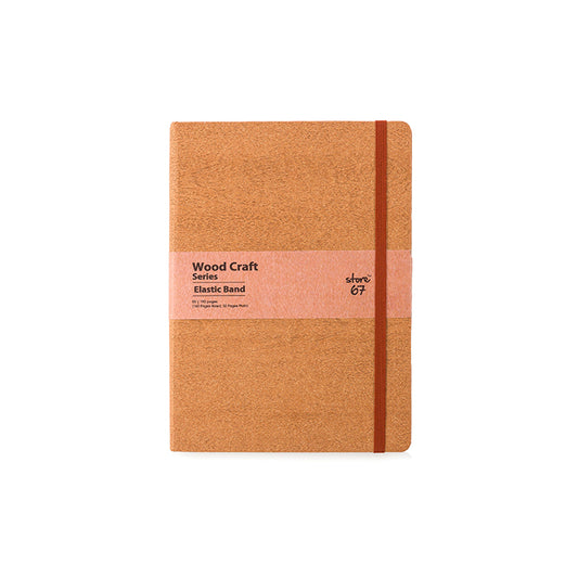 Wood Craft Series Elastic Band Note Book