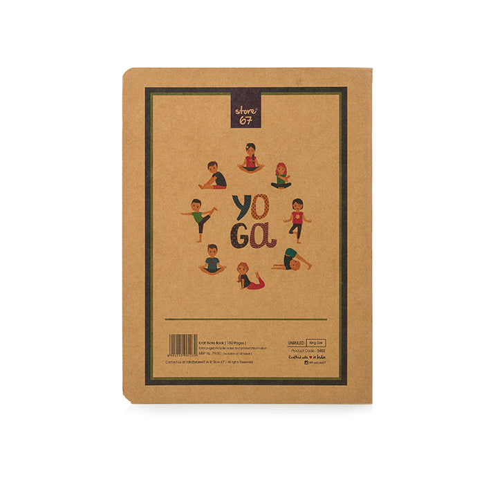 Kraft King 96 Pages Single Line Ruled Notebook