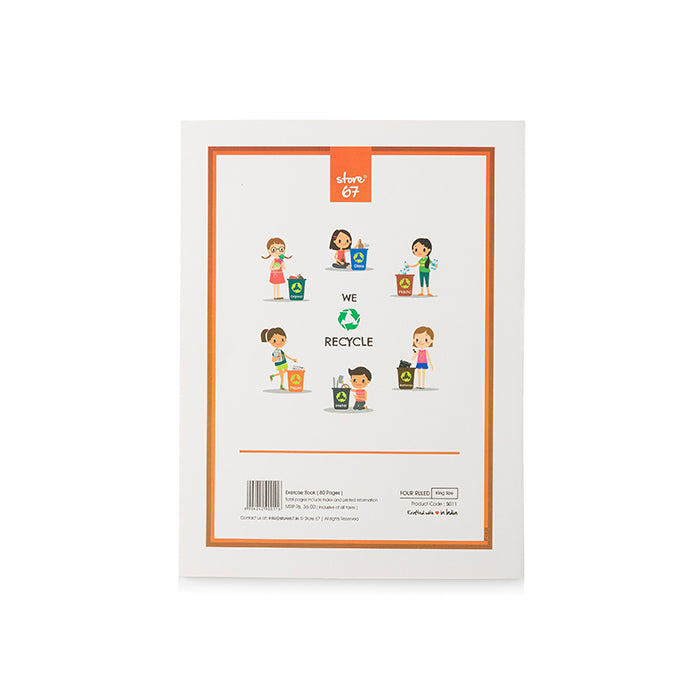 King Size Four Ruled 80 pages Notebook