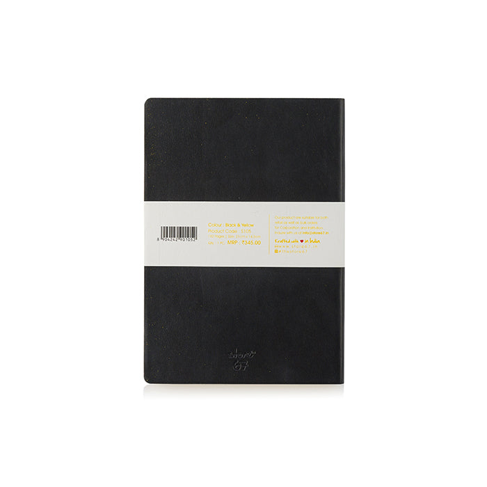 Color Classic - Black with Yellow colour edge Notebook