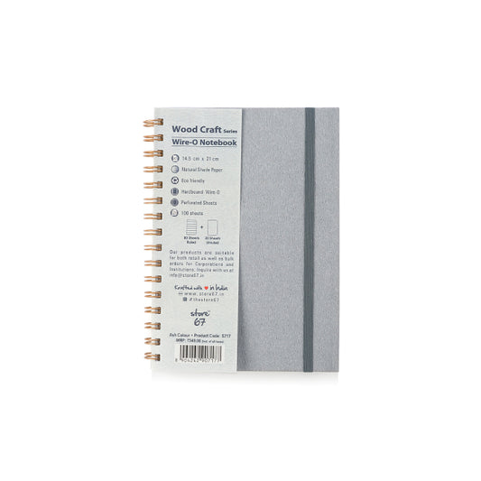 Wood Craft  Wire -O Ash Notebook
