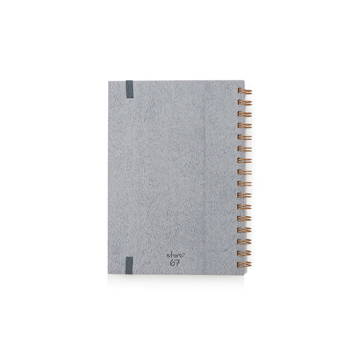 Wood Craft  Wire -O Ash Notebook