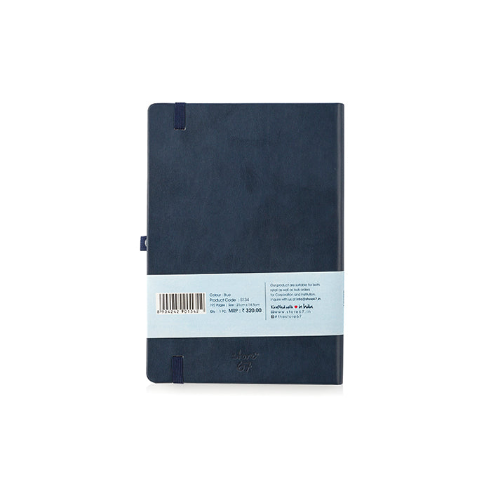 Vegan Blue with Elastic Band Notebook