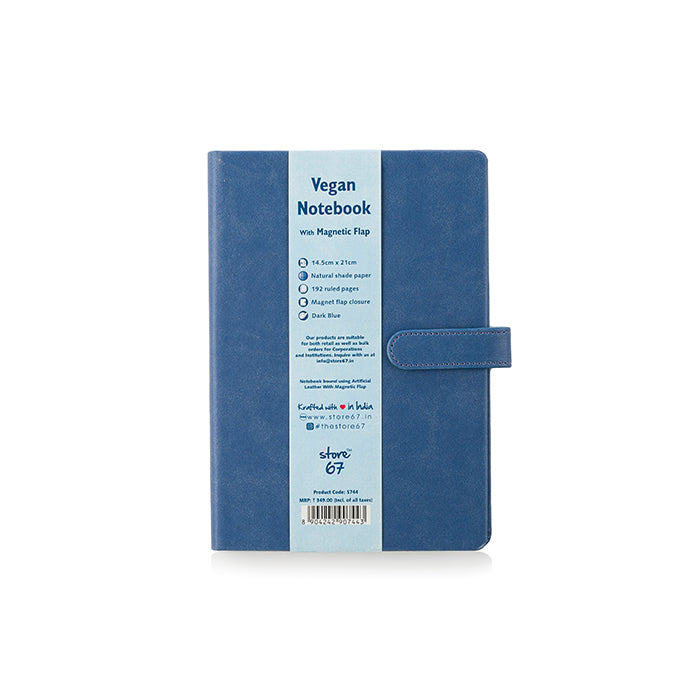 Vegan - Blue with Magnetic Flap