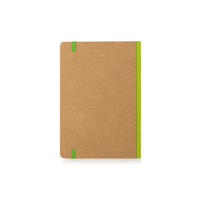 Eco Creative - Kraft with Green Linen Spine notebook