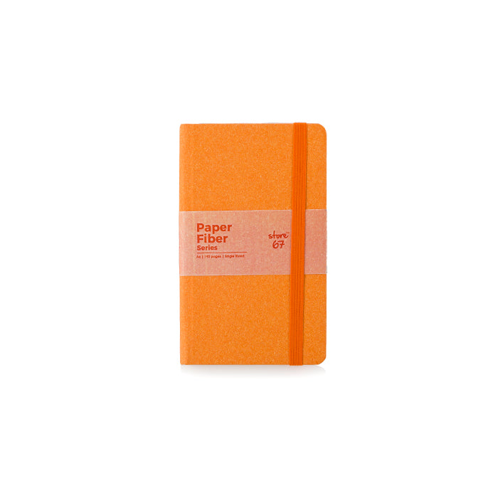 Paper Fibre Series Note Book with Orange Color Elastic Strap – TheStore67