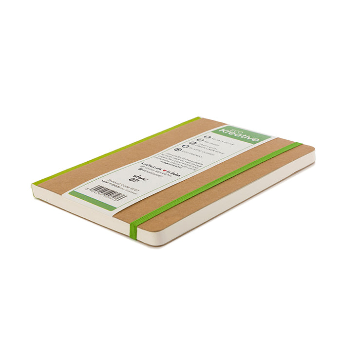 Eco Creative - Kraft with Green Linen Spine notebook
